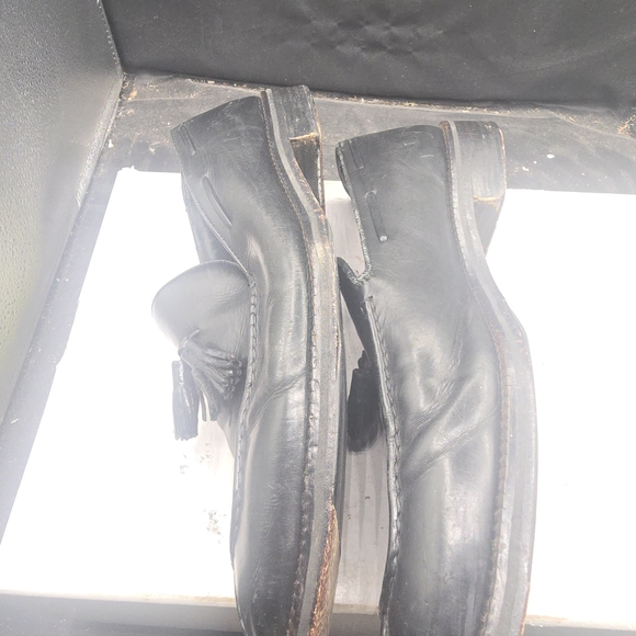 Cole Haan Black Leather Tassel Loafers main image 4